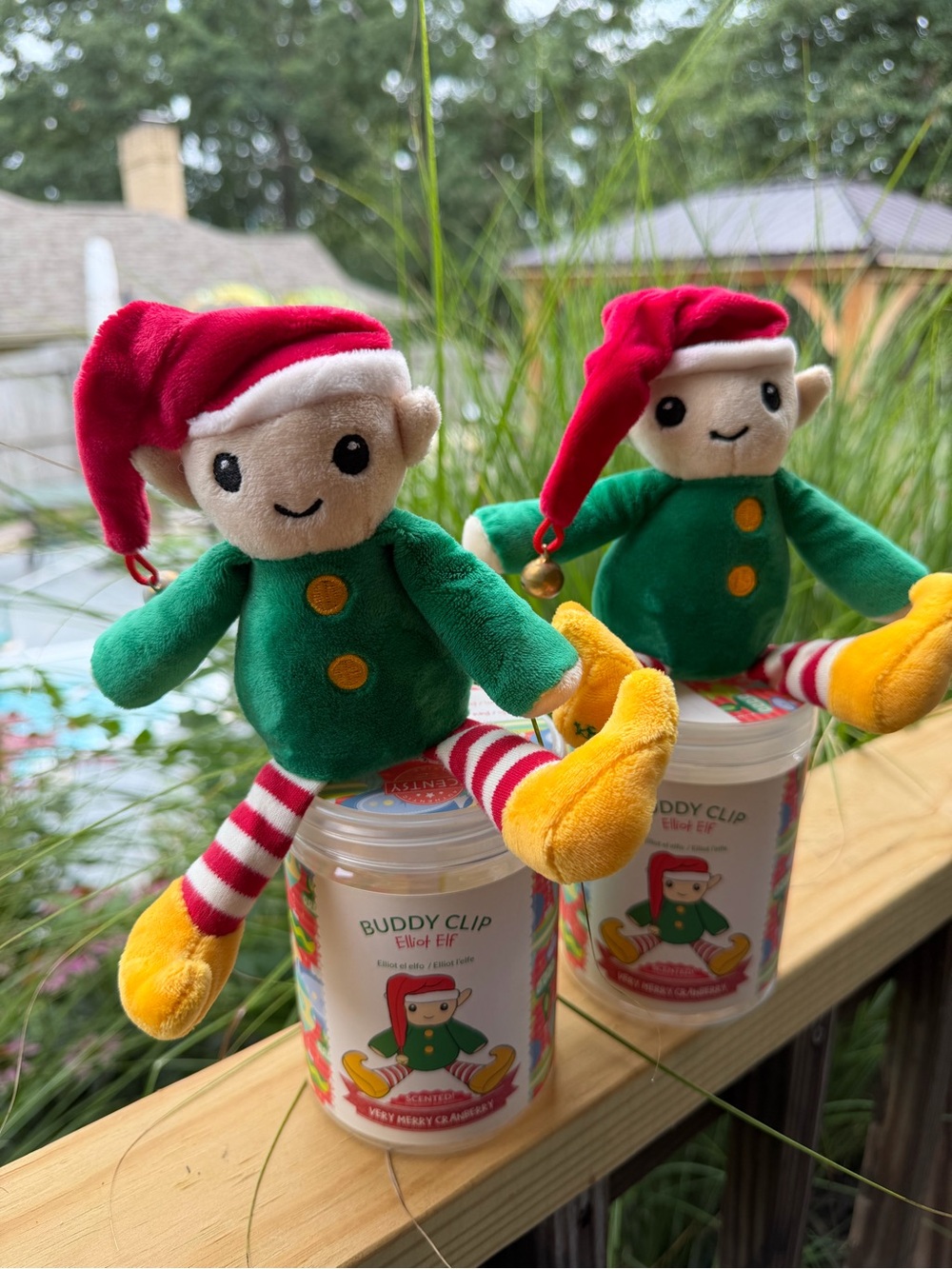 Scentsy Buddy Clips - Elliott Elf - Scented with Very Merry Cranberry